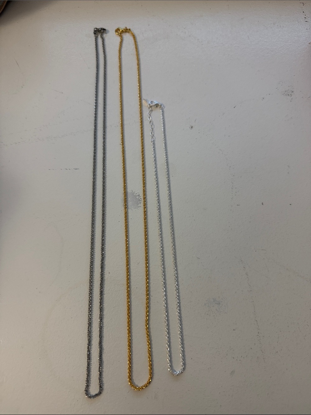 Classic Gold and Silver Chain Necklace Set - Women Jewelry